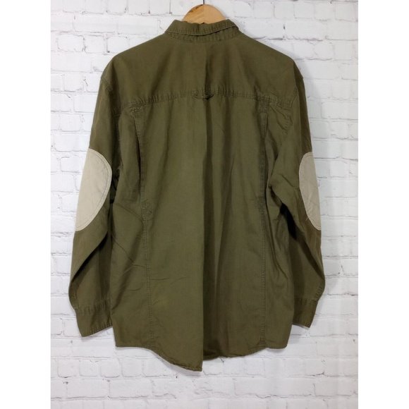 Pure Polaris Green Long Sleeve Shooting Button Up Shirt Men's Size Large - Picture 2 of 6